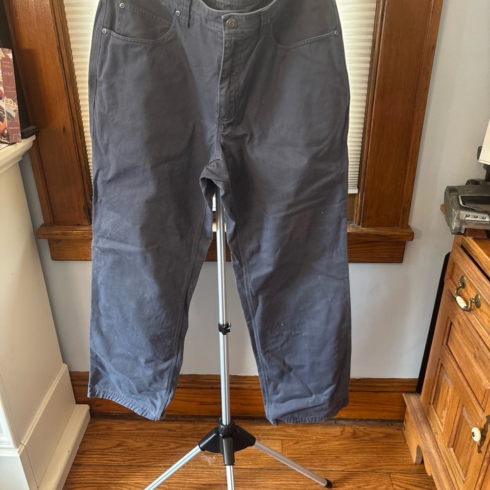 Duluth Trading Co. Men's Charcoal Straight-Leg Chinos
